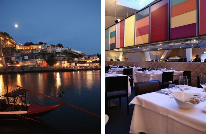 Restaurant romantique à Porto 